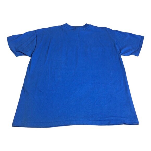 Vintage HOFFA Teamsters Shirt Mens Large Blue Single Stitch Cotton Graphic 90s - Picture 7 of 11